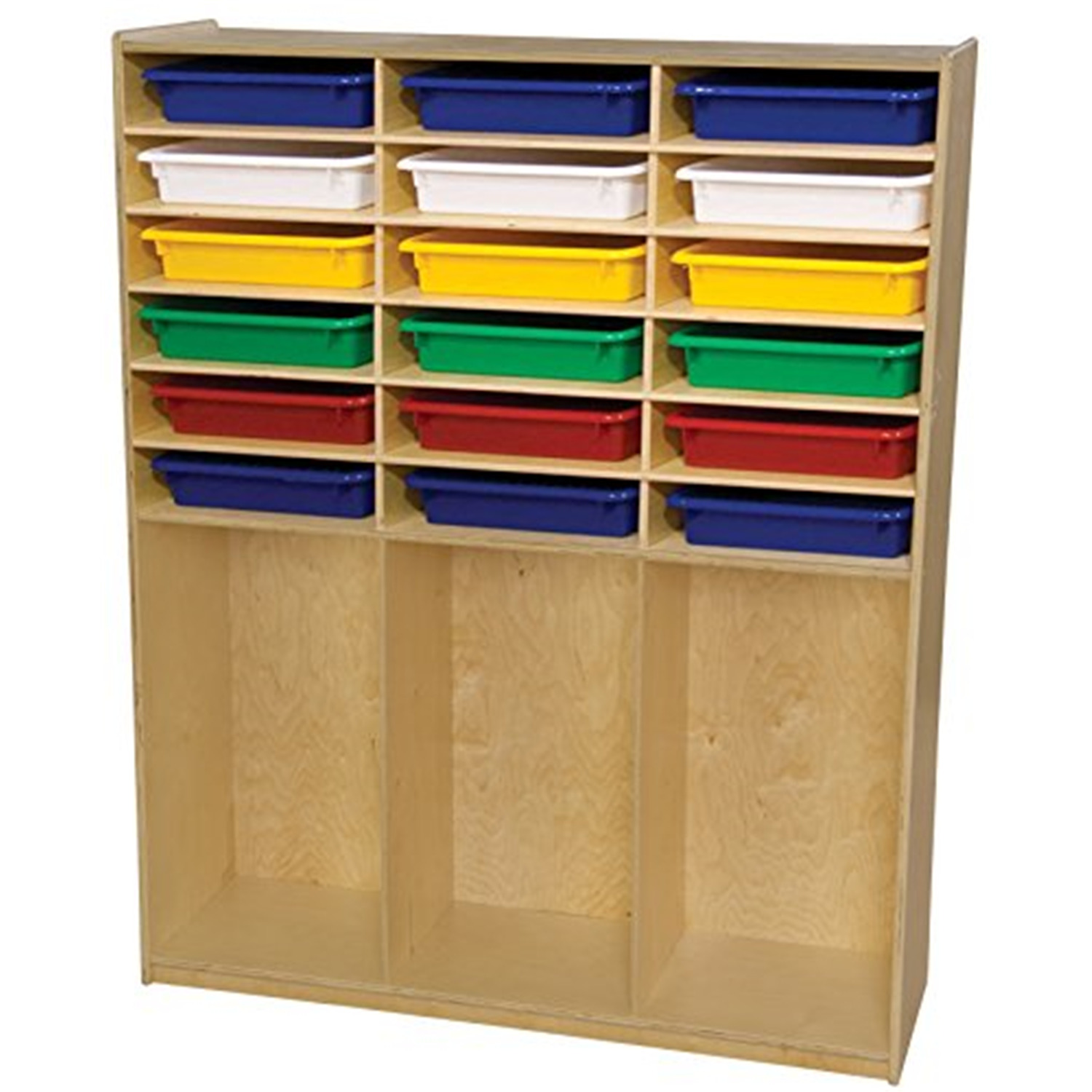 Storage Shelf with Assorted Trays