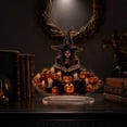 thumbnail image 5 of Diceymbol Pumpkin Wizard and Book Decoration, 7.87 in Flat Acrylic Desktop Decoration, 5 of 7