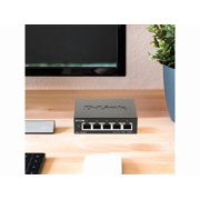 D-Link DGS-1100-05V2 Ethernet Switch - 5 Ports - Manageable - Gigabit Ethernet - 1000Base-T - 2 Layer Supported - 3.42 W Power Consumption - Twisted Pair - Desktop -