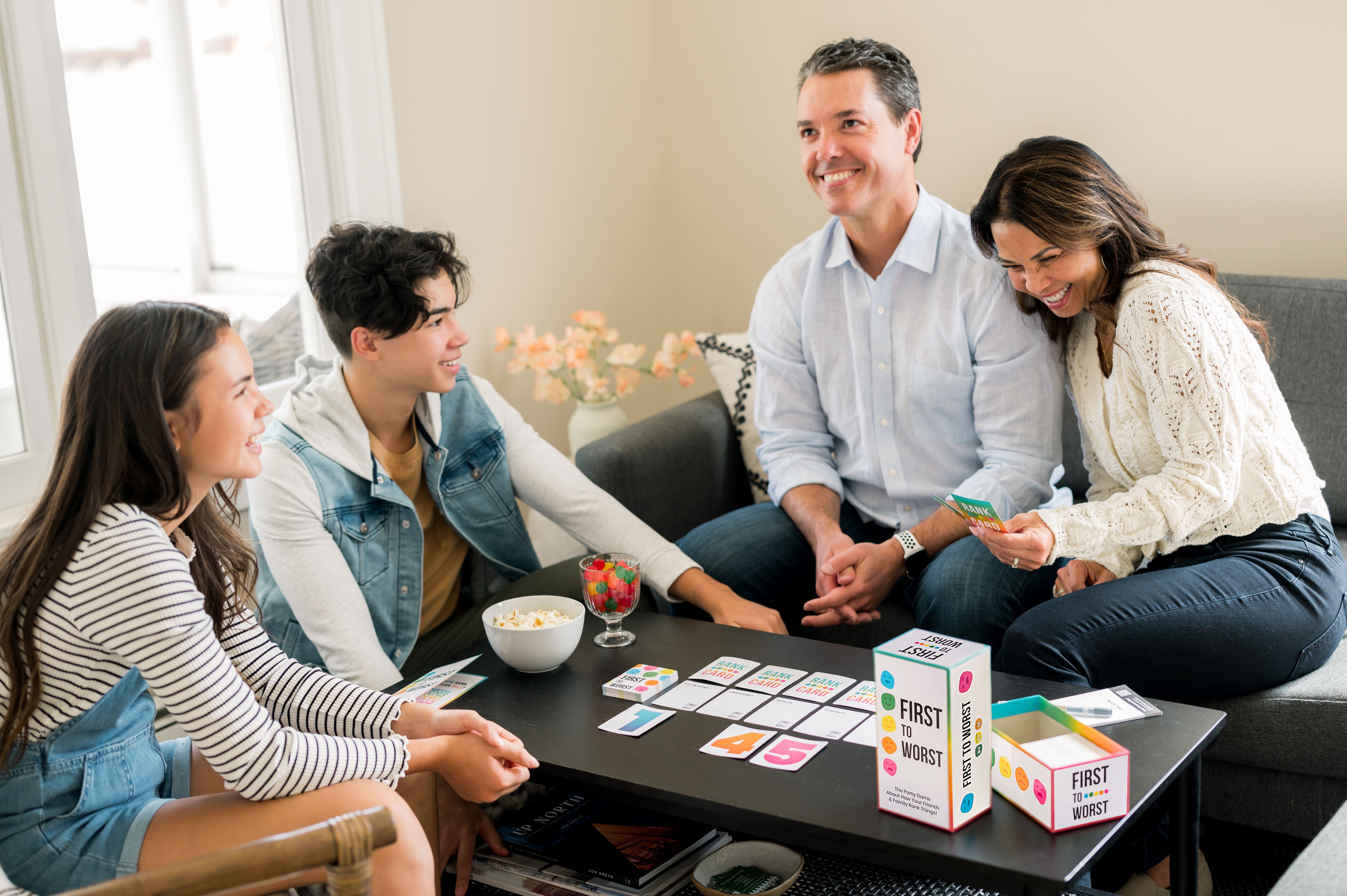 Dyce Games First to Worst - The Family Party Game About How Your Friends and Family Rank Things