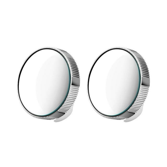 Yeacher Miroirs Anti-Stress 2 Pcs Sans Cadre, Miroirs de Rétroviseur Convexes, Angle Grand Réglable à 360 Degrés