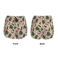 thumbnail image 3 of Salouo Tropical Mask Flamingo Print Women's 2 in 1 Running Shorts Double-Layer Shorts Athletic Workout Gym Yoga Shorts Running Shorts for Women-Large, 3 of 7