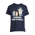 thumbnail image 5 of Bluey Men's & Big Men's Party People Graphic Tee, Sizes S-3XL, 5 of 5