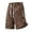 Coffee, variant on Casual Shorts For Everyday Wear with Solid Color and Studs Straight Leg Summer Bottoms for Daily Comfort and Casual Outings, M, Black