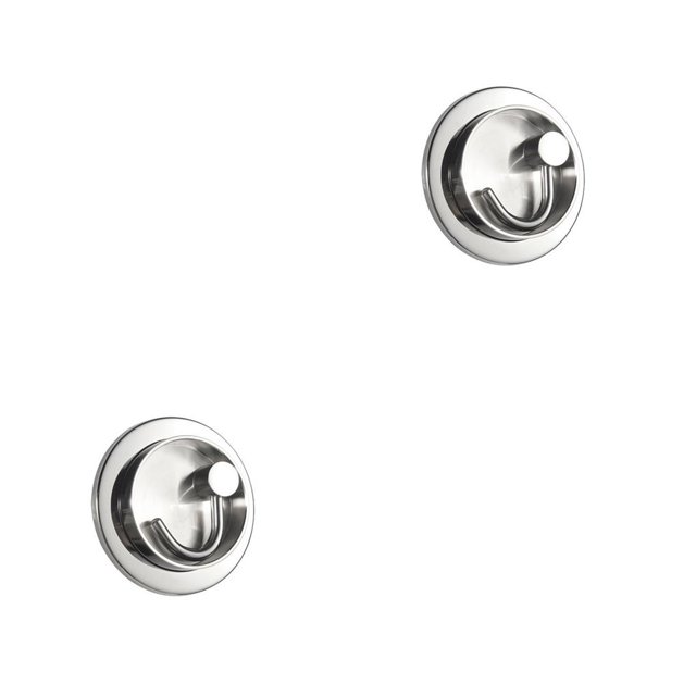 Moyic Wall Hooks Multipurpose Clothes Key Holder Rustproof Base Storage Hanging Bathroom Hardware Round Kitchen Accessories Rack Solo un tipo 2piezas