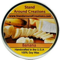 BANANA TIN 8-OZ. ALL NATURAL SOY CANDLE