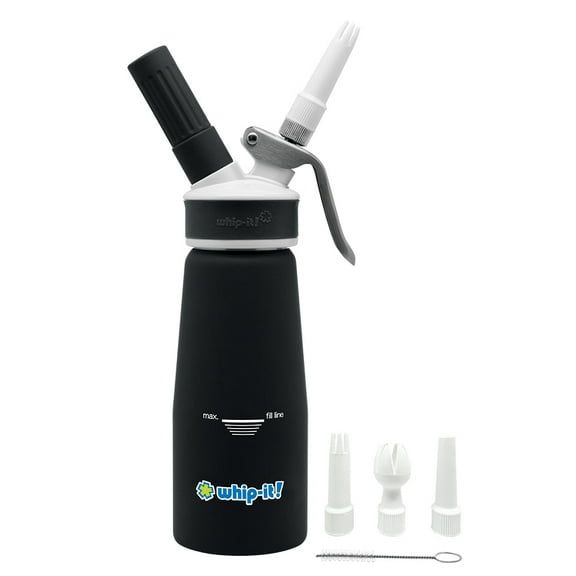 1/4 L Whip-It! Accent - Black - Includes Set of 3 Decorator Tips
