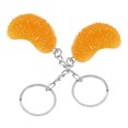 thumbnail image 4 of ColoMX LLavero de fruta Artificial, colgante de llave de fruta en rodajas, llavero naranja, colgante de mochila, 2 uds., 4 of 7