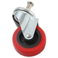 thumbnail image 2 of 6 Pcs Pack Heavy-Duty 2.5" Swivel Caster Wheel Creeper Service Cart Stool Post Mount, M8 x 5/8" Metric Threaded Stem Casters Wheels Replacement, 2 of 4