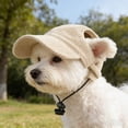 thumbnail image 7 of Corduroy Dog Hat Pet Baseball Cap Adjustable Sun Protection Pet Accessory Breathable Cute Photo Prop Hat For Small Dogs Cats Outdoor Walks Travel Photo Shoot Party Use Adjustable Fit, 7 of 7