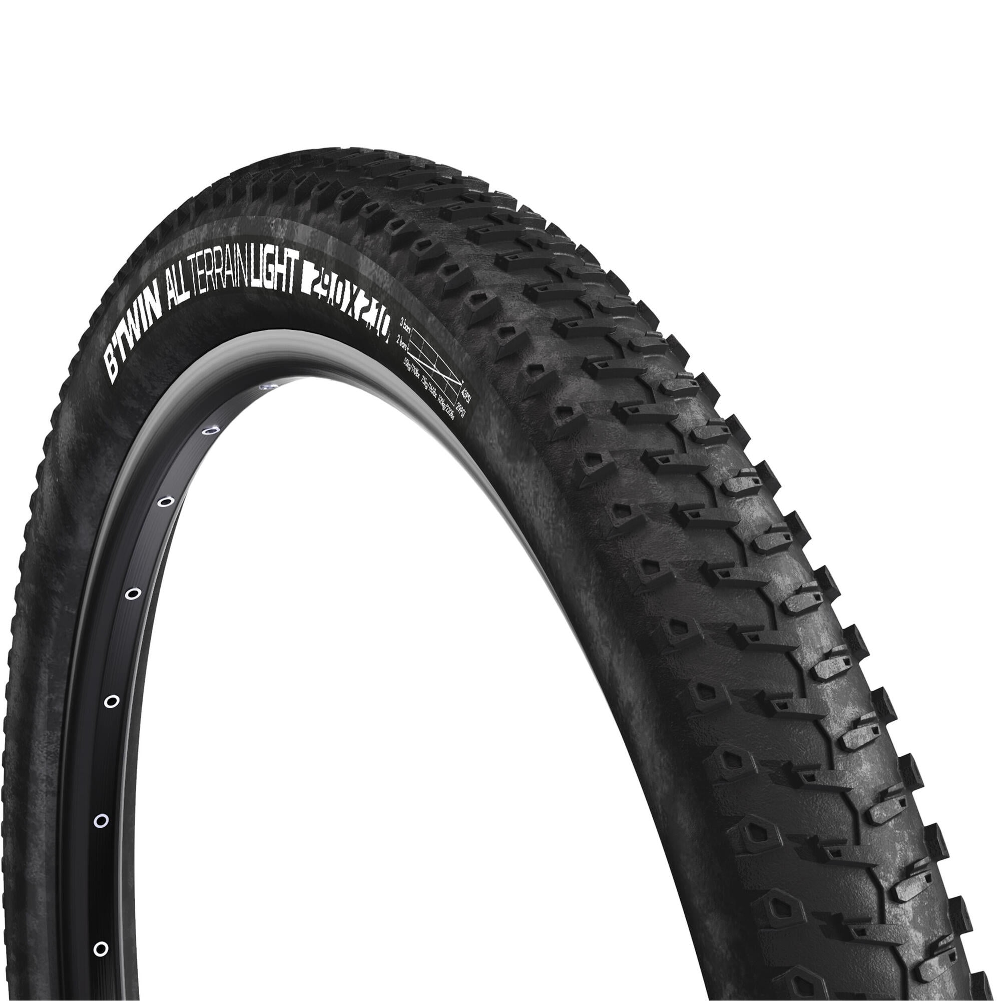 Bicycle Bike Tires & Tubes 26" x 2.125" Black/Black Side Wall &rim liners 1PAIR 