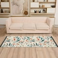 thumbnail image 2 of Yayeee Runner Rug for Bedroom 2'x6' Machine Washable Hallway Non Slip Mat, Beige Whimsical Leaves, 2 of 8