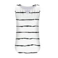 thumbnail image 4 of Ayolanni Sleeveless Women Shirts 5 Striped White V-Neck Pullover Tank Tops Teen Girls Shirts S, 4 of 4