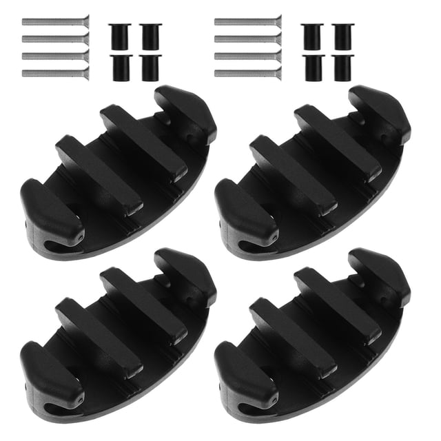 YSNOOWE 4Ud Soportes De De Nylon Negro Para Montaje En Riel Con Fijación Rápida Para