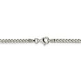 thumbnail image 3 of White Sterling Silver chain Curb 18 in 3.15 mm Polished 3.15mm, 3 of 5