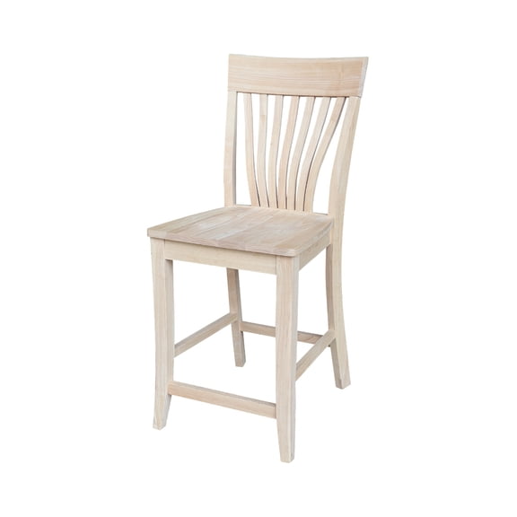Amanda Solid Wood Counterheight Stool - 24" Seat Height