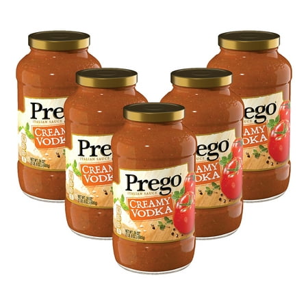 (5 Pack) Prego Pasta Sauce, Creamy Vodka, 24 oz. (Best Vodka Sauce Brand)