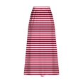 thumbnail image 5 of Tiqkatyck women's Skirts Clearance, Women's Casual Loose and Fashion Striped Print Beach Long Skirts with Pocket Fall Skirts for Women 2024 Red XL, 5 of 5