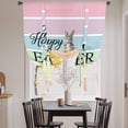 thumbnail image 3 of Easter Balloon Curtains 63 Inch Length for Living Room/Bedroom, Spring Rabbit Colorful Eggs Flowers Striped Rod Pocket Privacy Door Curtains Decorative Tie Up Shade for Window 52"x63", 3 of 8