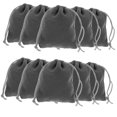 thumbnail image 4 of Minkissy compact jewelry bag 50pcs Grey Cloth Drawstring Closure for Friends Christmas Back to School, 4 of 8