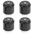 thumbnail image 1 of 4 Pcs 4x 9Pin Bakelite Vacuum Tube Socket Saver base For 12AX7 12AU7 ECC82 ECC83 amps, 1 of 5