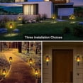 thumbnail image 3 of 8 Pack Solar Lights Outdoor, Solar Wall Light for Garden Decor, Waterproof Solar Powered Outdoor Lights, Mini Decorative Torch Lights for Garden, Pati, 3 of 4