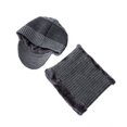 thumbnail image 6 of Men´s Knitted Hat Collar Two-piece Outfit Men Winter Warm Hat Knit Visor Beanie Fleece Lined Beanie Cap, Gray, 6 of 8