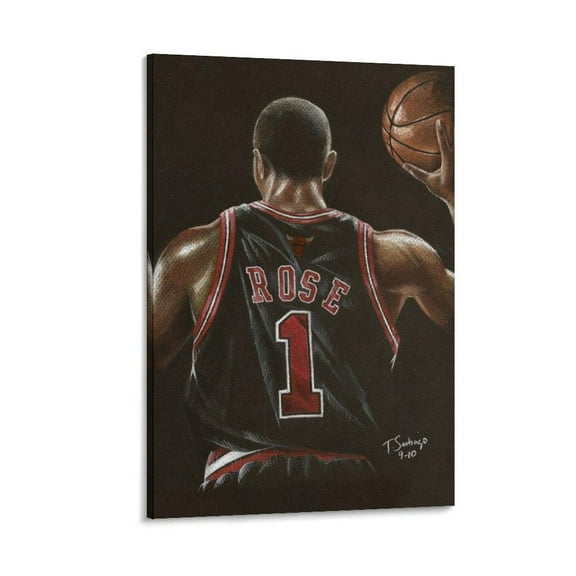 Basketball Player Poster Derrick Rose Picture (13) Art Poster Canvas Painting Decor Wall Print Photo Gifts Home Modern Decorative Posters 16x24inch(40x60cm)