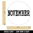 thumbnail image 2 of November Month Calendar Fun Text Rubber Stamp for Scrapbooking Crafting Stamping - Mini 1/2 Inch, 2 of 7