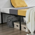 thumbnail image 5 of JINS&VICO King Size Metal Platform Bed Frame with Foot Pads and Iron Slats, 82"L X 78"W X 18"H 450 lbs Load, Easy Assembly, Black, 5 of 9