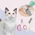 thumbnail image 2 of Multifunctional Pet Comb Tear Stain Removal Comb Pet Grooming Brush Fine-Tooth Stainless Grooming Massage Comb Grooming Comb Kit, 2 of 3