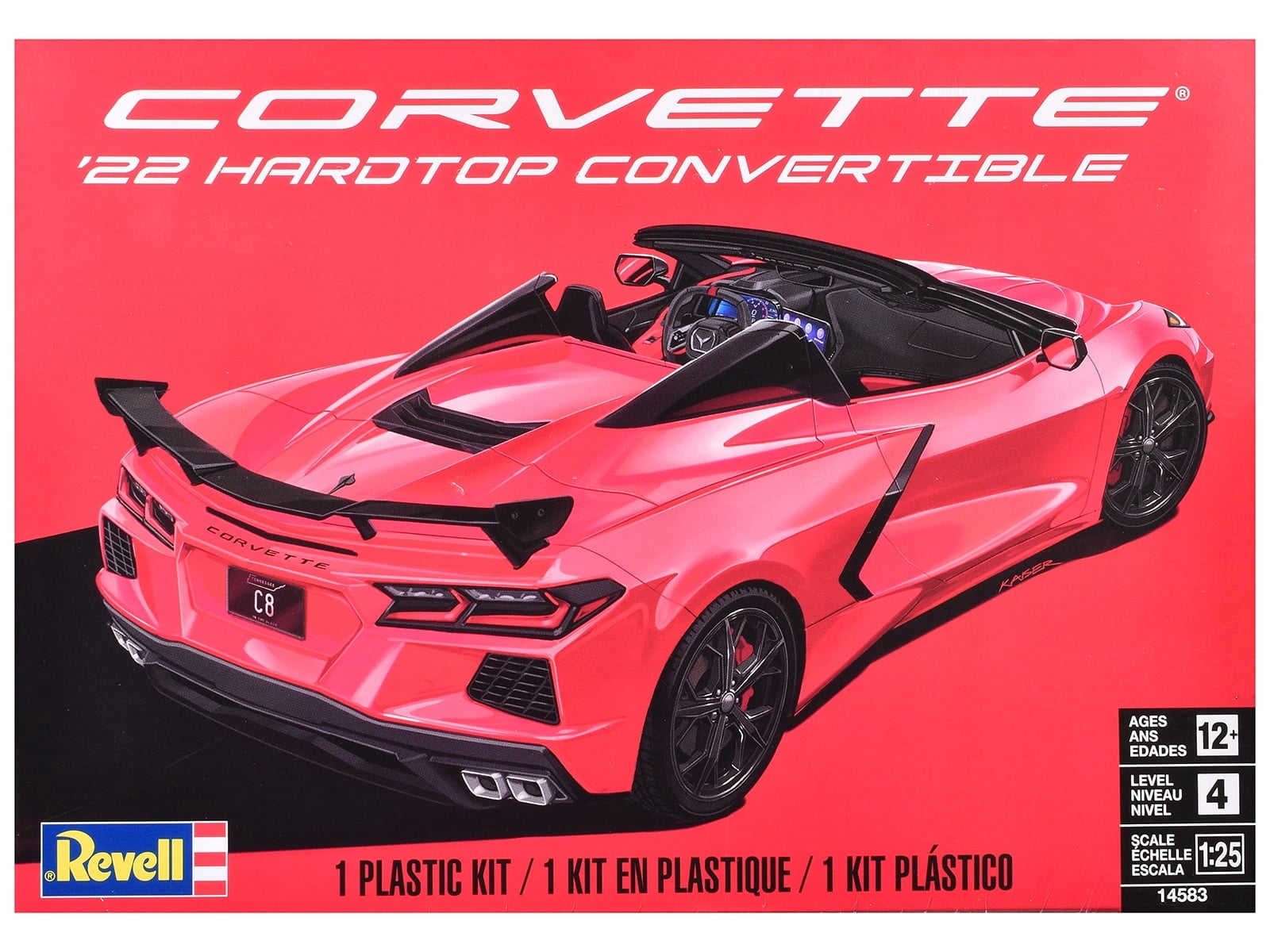 Monogram 10885 1/24 1982 Chevrolet Corvette Vette Car Model Kit