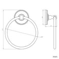thumbnail image 4 of Design House San Martin Transitional Towel Ring, Polished Chrome, 4 of 8
