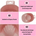 thumbnail image 3 of Cuenco para manicura, plato de remojo, eliminación de uñas cuadrada de una sola capa, cuenco para lavado de manos con agua, herramienta para spa con aceite para eliminar uñas Adepaton CPB-DE-LYY464-1, 3 of 5