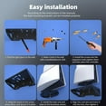 thumbnail image 4 of Kit de montaje en pared para PS5 Slim, soporte de montaje en pared para PS5 Slim con 2 soportes para mandos y 1 gancho para auriculares, 4 of 8