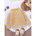 thumbnail image 3 of Nygoyerh Baby Girls Boys Knit Sweater Stripe Print Warm Knitted Long Sleeve Pullover Fall Newborn Infant Clothing 6M-3T for Casual, 3 of 9
