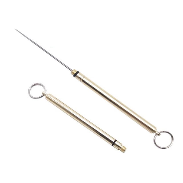 Mistaha Portable Environmental Toothpick Outdoor Camping Picnic Toothpick T-itanium Alloy Carrying Fruit Sign Metal Toothpick