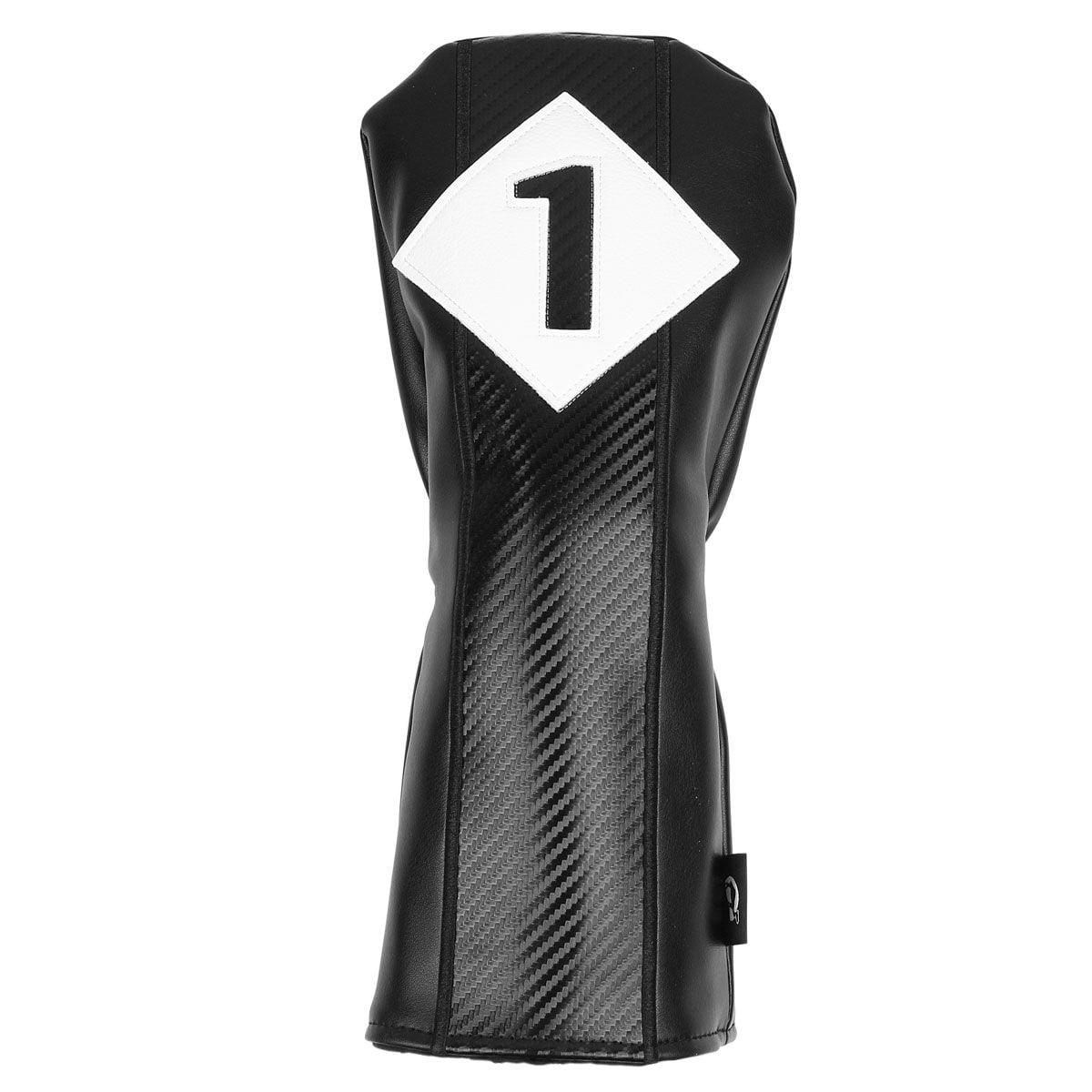 Sahara Black Graphite Weave Retro Golf Headcover Set - 5 Pack (Driver, #3, 5, X and Hybrid)