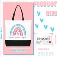 thumbnail image 2 of Juego de bolsas Buryeah Rainbow Canvas, regalo para profesores, 40 x 45 cm, 2 of 7