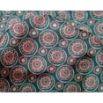 thumbnail image 4 of oneOone Silk Tabby Fabric Floral Block Printed Craft Fabric BTY 42 Inch Wide, 4 of 4