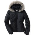 thumbnail image 1 of Aeropostale - Chaqueta acolchada con forro de piel sintética para mujer, color negro, talla XS Aeropostale Chaqueta acolchada, 1 of 1