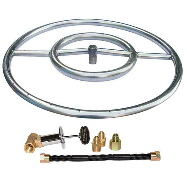 Tretco OBRSS-BK3P-18NG Bague en Acier Inoxydable 18 Po. Pro-Kit Gaz Naturel