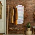 thumbnail image 5 of Home Textile Storage Solution for Bedroom Organization Layered Drawer Type Clothing Week Label Storage Hanging Bag with Foldable Wardrobe and Durable Polyester Fabric, 5 of 5
