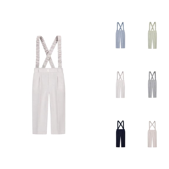 Children's Solid Color Suit Pants For Boys School Trousers For Elementary School Kids Casual Long Pants For Spring And Autumn Seasons Ages 3 10