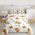 thumbnail image 2 of Homewish Funny Capybara Full Size Comforter Sets,Cute Cartoon Animal Bedding Comforter Set,White Brown Bedding Sets For Girls Kids,Luxury Bedroom Decor Reversible,3 Pieces, 2 of 8