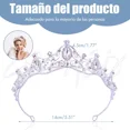 thumbnail image 2 of Reina Corona Princesa Boda Tiara Tiara Nupcial Y Cumpleaños, 2 of 8