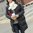 thumbnail image 4 of Winter Faux Fur Warm Furry Pull Through Scarf Neck Warmer Cross Loophole Collar, 4 of 19