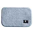thumbnail image 1 of Bathroom Rugs Soft Microfiber Cozy Bath Mat For Tub Shower Bathroom Floors Rugs Mat Accessories Absorbent Non Slip Fluffy Thick Blue 15.7x23.6in, 1 of 7