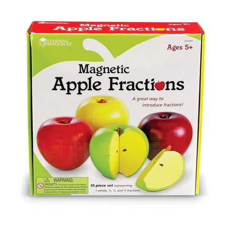 Learning Resources Magnetic Apple Fractions, Grades K+