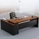 thumbnail image 4 of Bedroom Long Living Room Office Desk Manicure Modern Secretary Computer Desks Corner Monitor Mesa Escritorio Theater Furniture My Lux Decor Round, 4 of 26